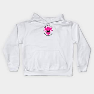 Riding the Pink Pickleball Frontier Kids Hoodie